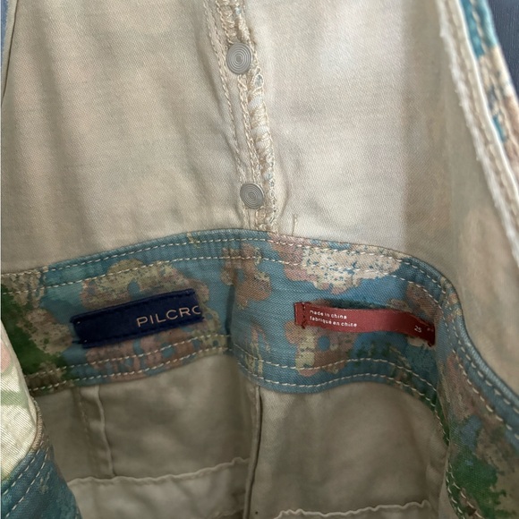 SOLD: Anthropologie Pilcro The Wanderer Overalls patchwork - Picture 4 of 8